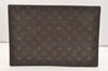 Authentic Louis Vuitton Monogram Poche Plate Documents Case M53522 LV 2425J