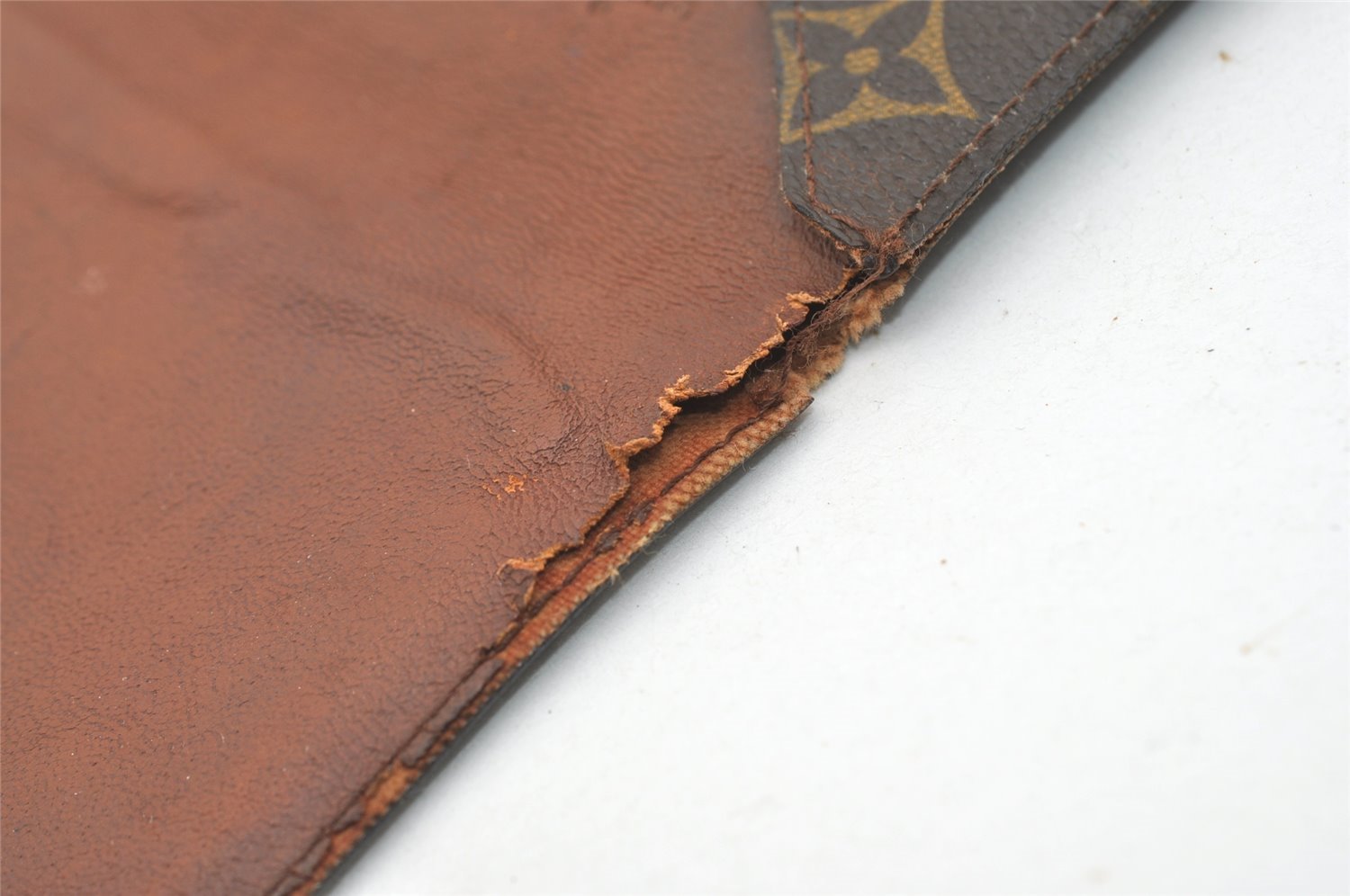 Authentic Louis Vuitton Monogram Poche Plate Documents Case M53522 LV 2425J