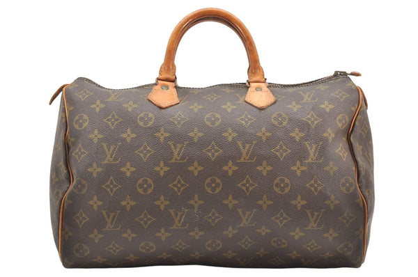 Authentic Louis Vuitton Monogram Speedy 35 Hand Boston Bag Old Model LV 2425K