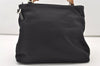 Authentic GUCCI Bamboo 2Way Shoulder Tote Bag Nylon Leather Black 2426J