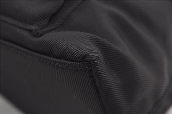 Authentic GUCCI Bamboo 2Way Shoulder Tote Bag Nylon Leather Black 2426J