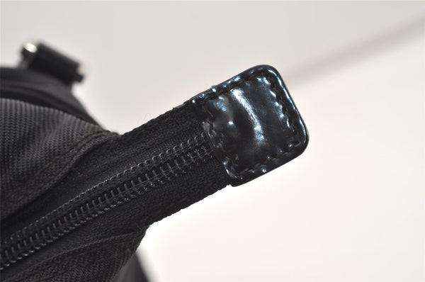 Authentic GUCCI Bamboo 2Way Shoulder Tote Bag Nylon Leather Black 2426J