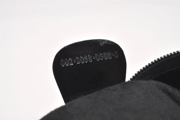 Authentic GUCCI Bamboo 2Way Shoulder Tote Bag Nylon Leather Black 2426J