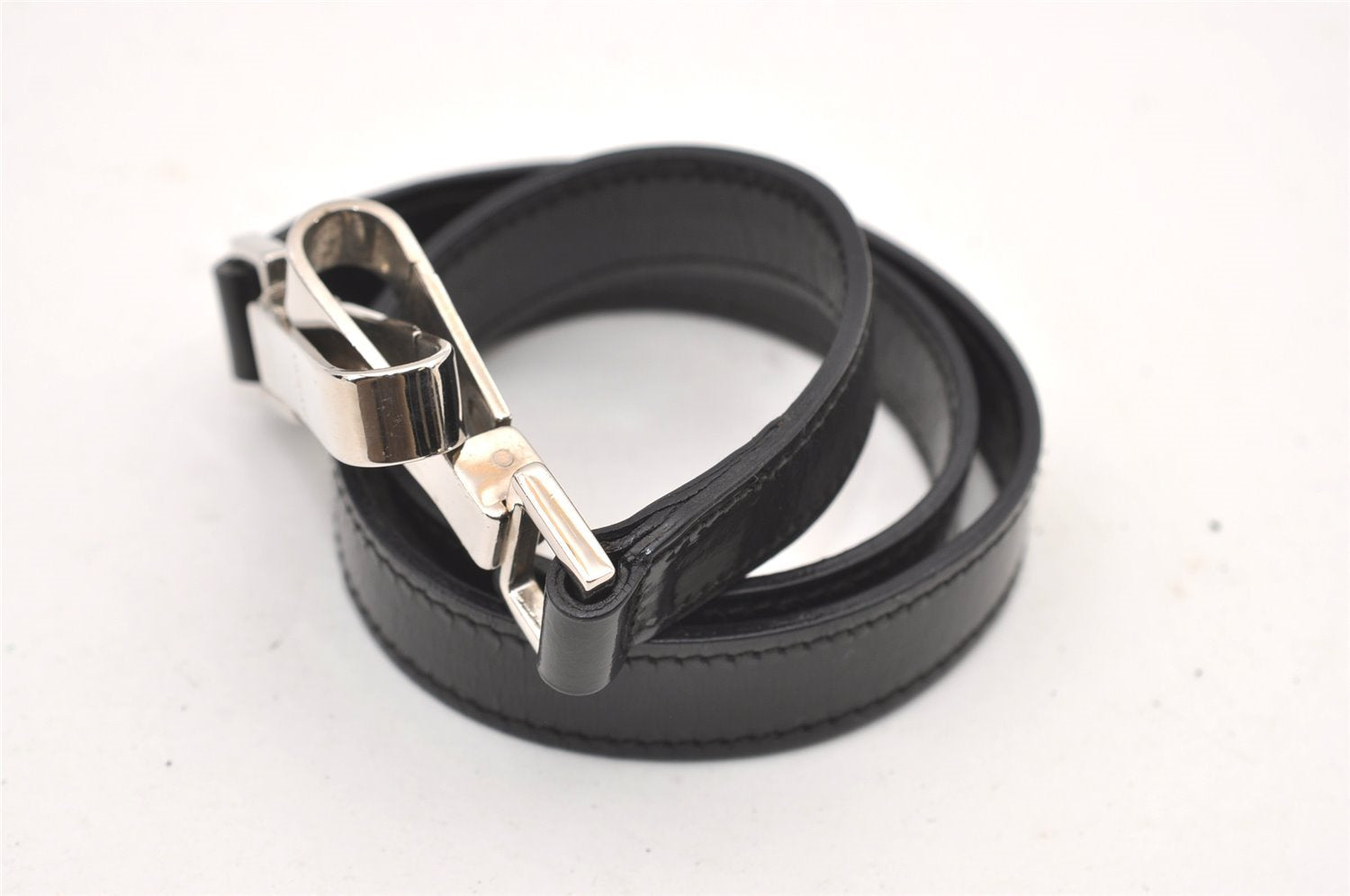 Authentic GUCCI Bamboo 2Way Shoulder Tote Bag Nylon Leather Black 2426J