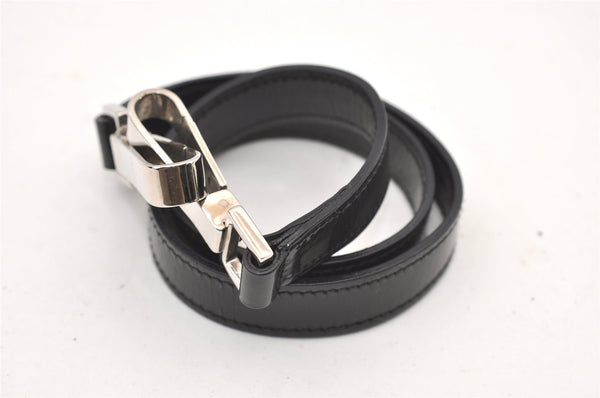 Authentic GUCCI Bamboo 2Way Shoulder Tote Bag Nylon Leather Black 2426J