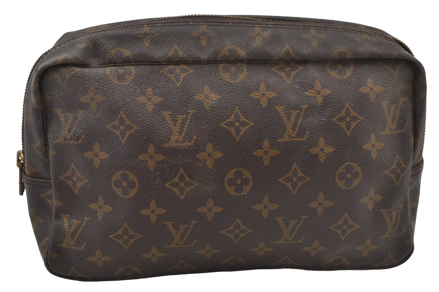 Auth Louis Vuitton Monogram Trousse Toilette 28 Clutch Bag M47522 Junk 2427J