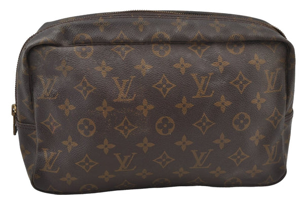 Auth Louis Vuitton Monogram Trousse Toilette 28 Clutch Bag M47522 Junk 2427J