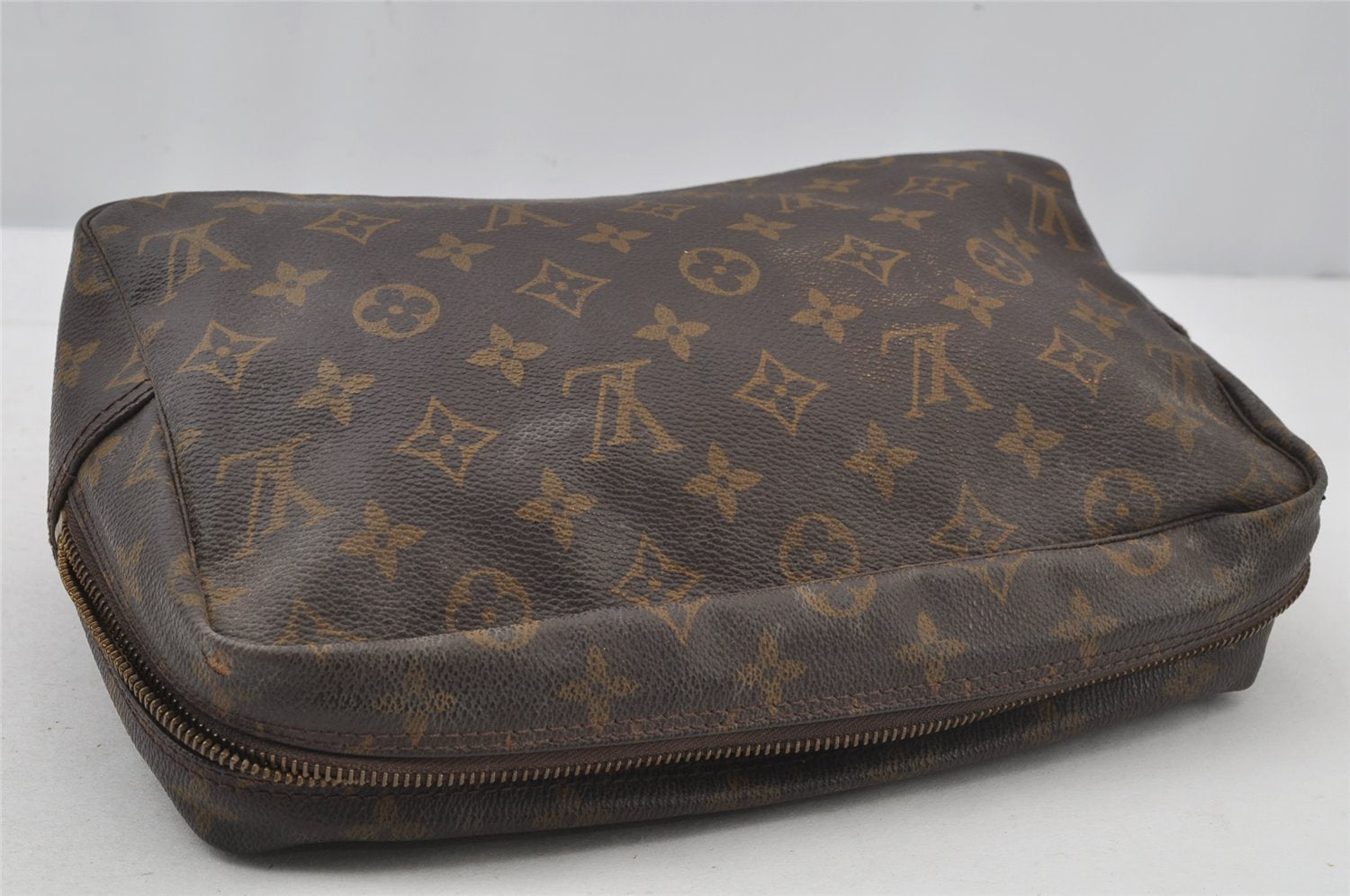 Auth Louis Vuitton Monogram Trousse Toilette 28 Clutch Bag M47522 Junk 2427J