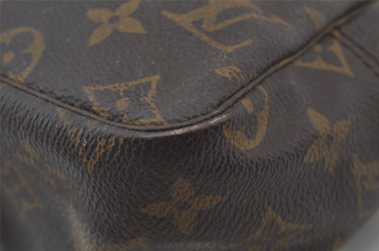 Auth Louis Vuitton Monogram Trousse Toilette 28 Clutch Bag M47522 Junk 2427J