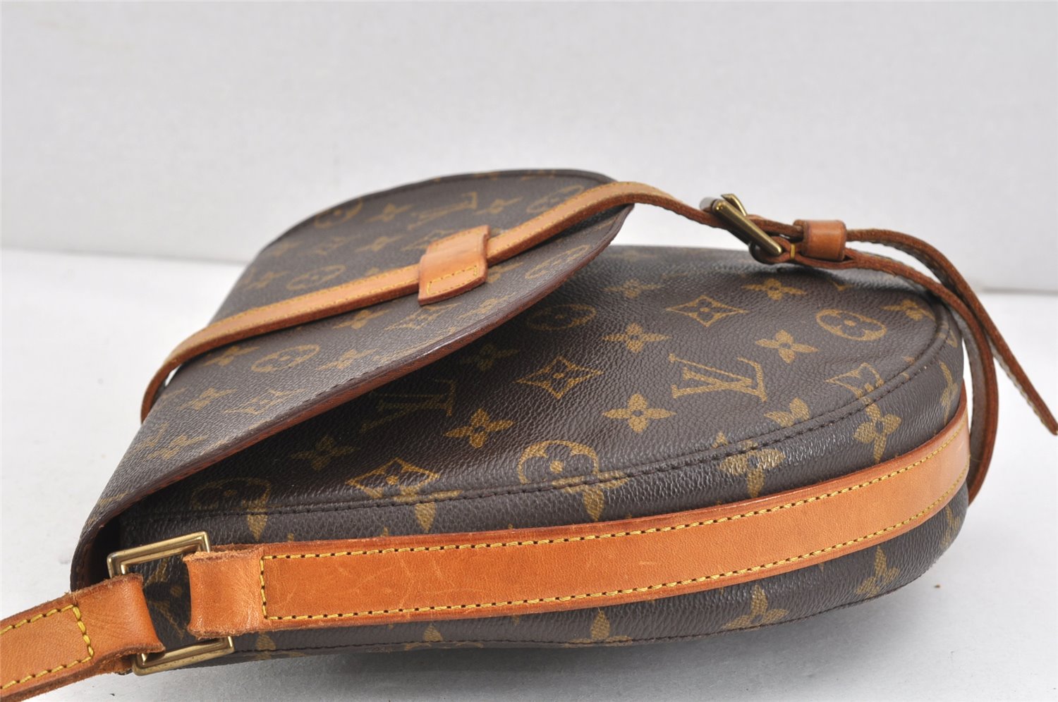 Authentic Louis Vuitton Monogram Chantilly GM Shoulder Bag M51232 LV Junk 2427K