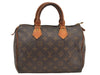 Authentic Louis Vuitton Monogram Speedy 25 Boston Hand Bag M41528 LV 2429K