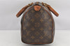 Authentic Louis Vuitton Monogram Speedy 25 Boston Hand Bag M41528 LV 2429K