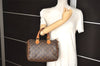 Authentic Louis Vuitton Monogram Speedy 25 Boston Hand Bag M41528 LV 2429K