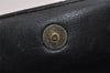 Authentic Christian Dior Shoulder Cross Body Bag Purse Leather Black Junk 2430J