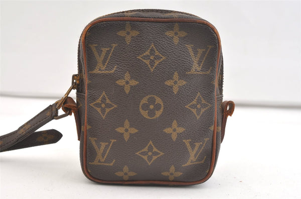 Auth Louis Vuitton Monogram Mini Poche Danube Shoulder Bag M45268 Junk 2430K