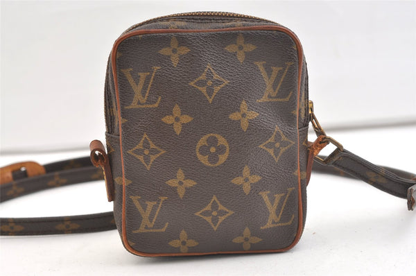 Auth Louis Vuitton Monogram Mini Poche Danube Shoulder Bag M45268 Junk 2430K