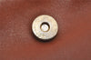 Authentic CELINE Vintage Shoulder Cross Body Bag Leather Brown 2432I