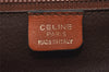 Authentic CELINE Vintage Shoulder Cross Body Bag Leather Brown 2432I