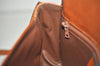 Authentic CELINE Vintage Shoulder Cross Body Bag Leather Brown 2432I