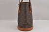 Authentic Louis Vuitton Monogram Bucket PM Shoulder Tote Bag M42238 Junk 2432J