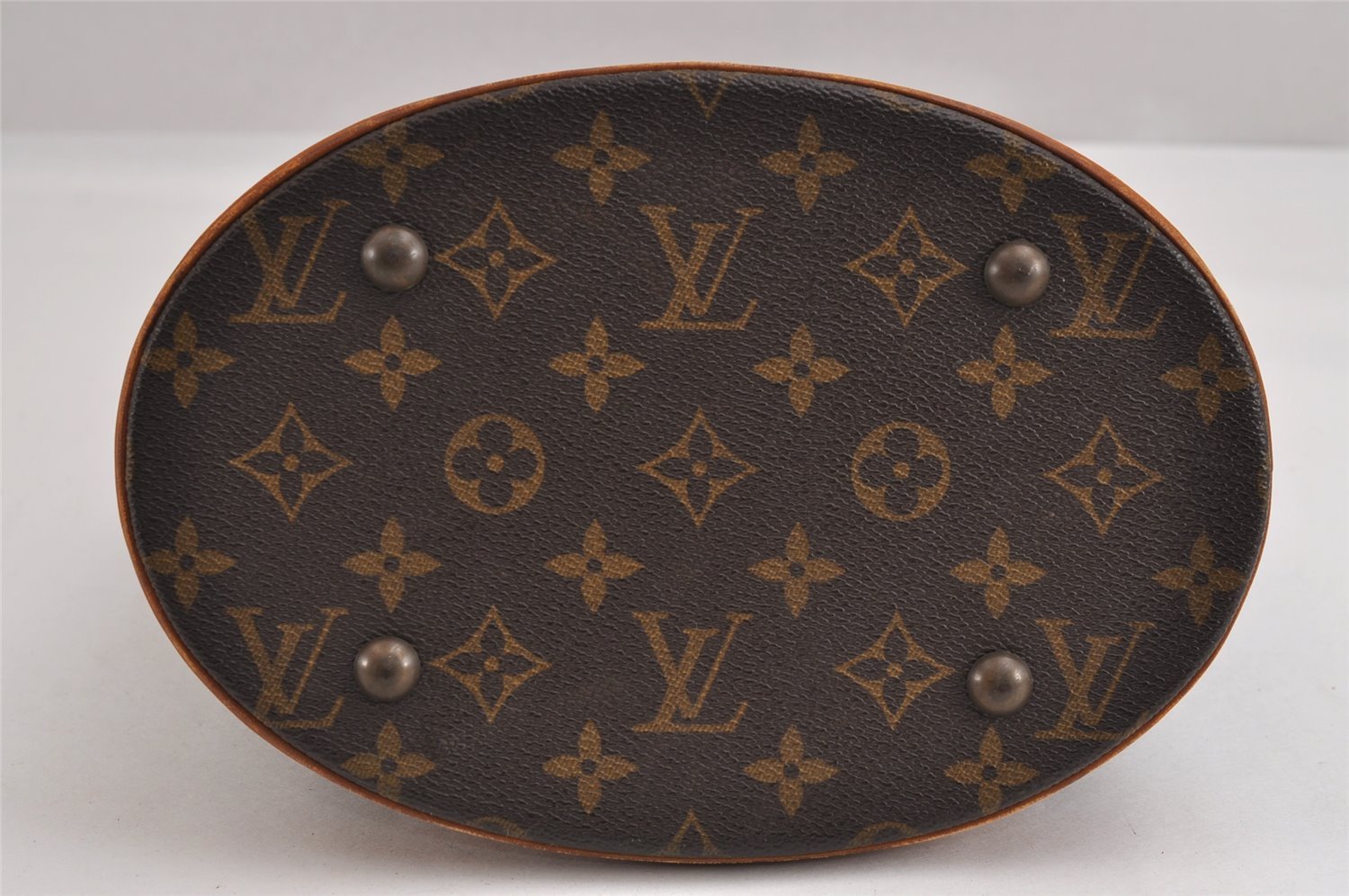 Authentic Louis Vuitton Monogram Bucket PM Shoulder Tote Bag M42238 Junk 2432J