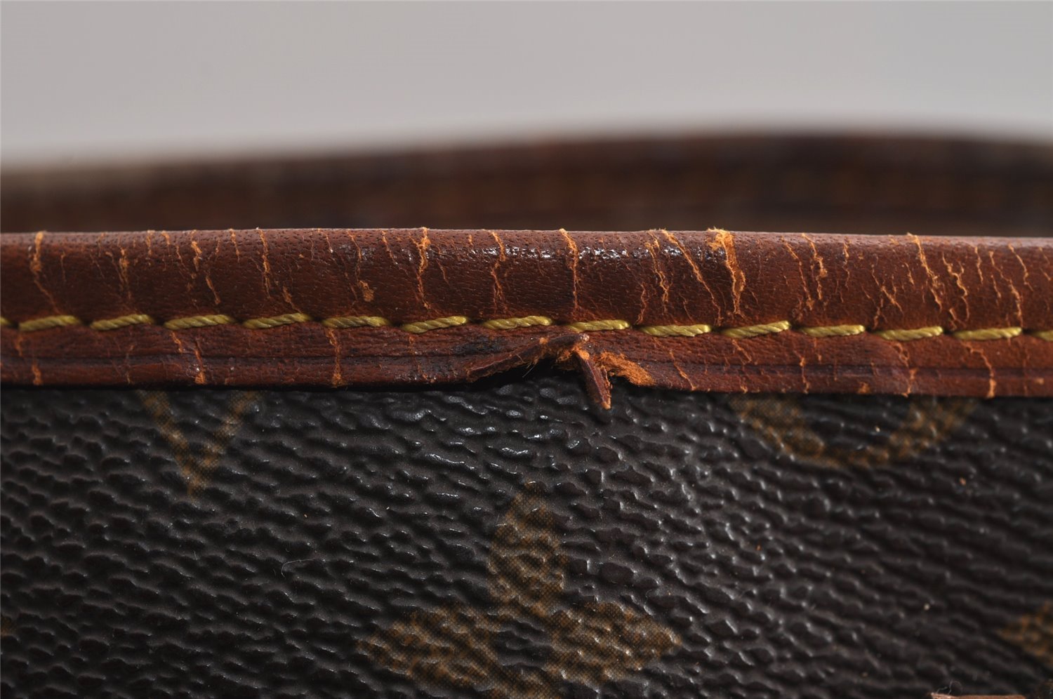 Authentic Louis Vuitton Monogram Bucket PM Shoulder Tote Bag M42238 Junk 2432J