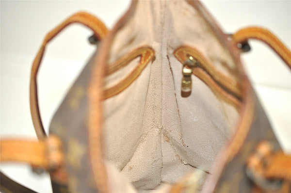 Authentic Louis Vuitton Monogram Bucket PM Shoulder Tote Bag M42238 Junk 2432J