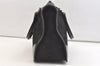 Authentic GUCCI Vintage Micro GG Canvas Leather Tote Hand Bag Black 2432K
