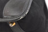 Authentic GUCCI Vintage Micro GG Canvas Leather Tote Hand Bag Black 2432K