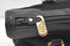 Authentic GUCCI Vintage Micro GG Canvas Leather Tote Hand Bag Black 2432K