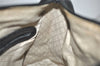 Authentic GUCCI Vintage Micro GG Canvas Leather Tote Hand Bag Black 2432K