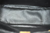 Authentic GUCCI Web Sherry Line Micro GG Shoulder Bag PVC Leather Black 2433I