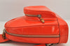 Authentic GUCCI Bamboo Shoulder Bag Purse Enamel Orange Junk 2434K