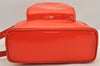 Authentic GUCCI Bamboo Shoulder Bag Purse Enamel Orange Junk 2434K