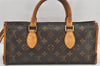Authentic Louis Vuitton Monogram Popincourt Hand Bag M40009 LV 2435K