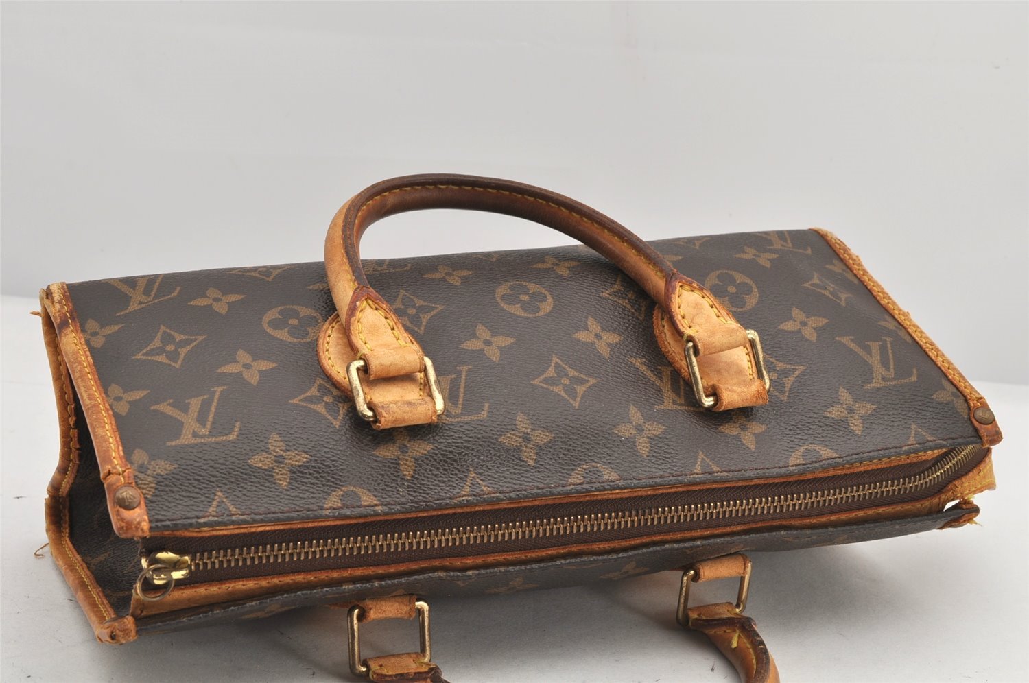 Authentic Louis Vuitton Monogram Popincourt Hand Bag M40009 LV 2435K