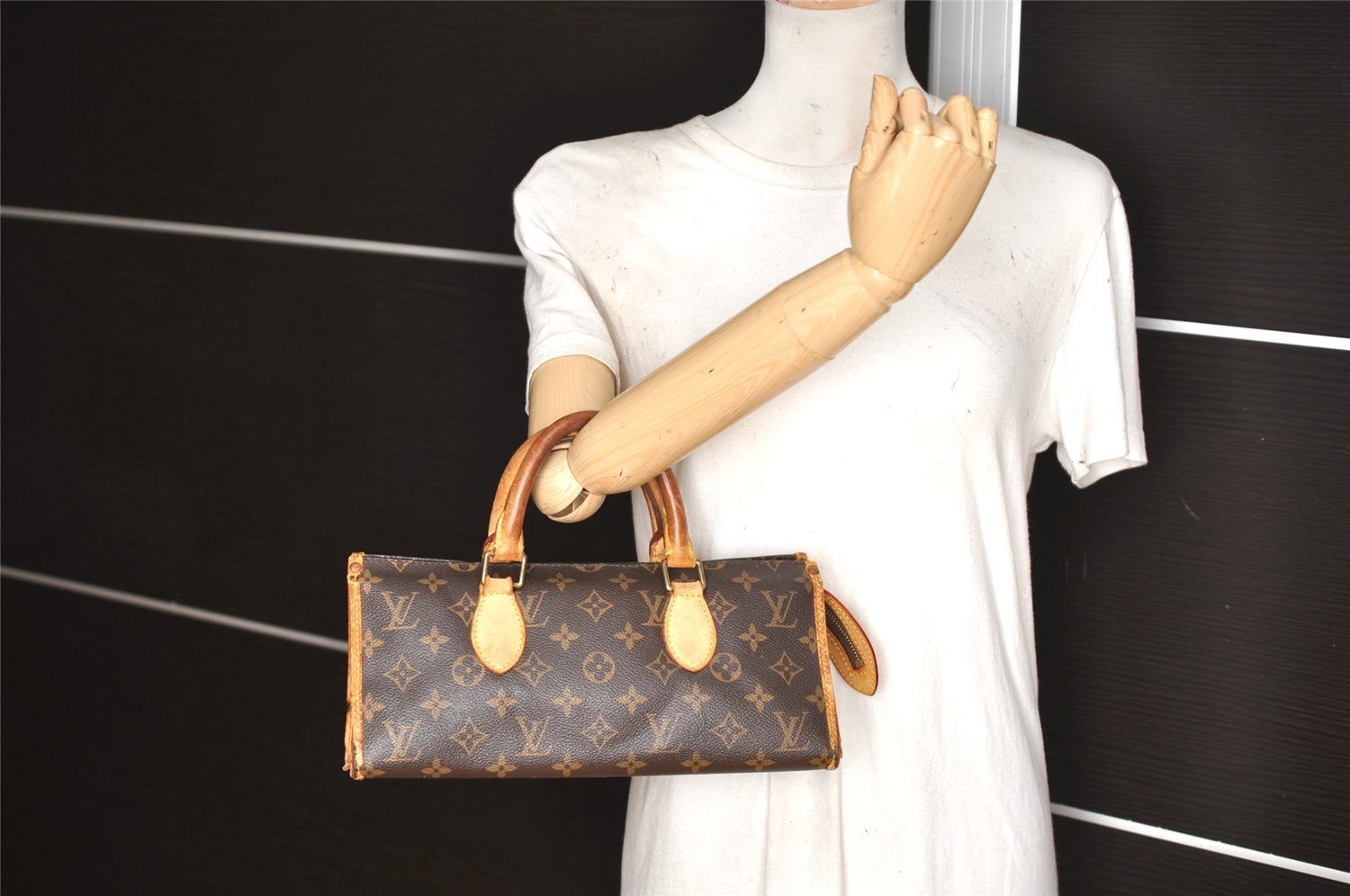 Authentic Louis Vuitton Monogram Popincourt Hand Bag M40009 LV 2435K