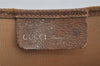 Authentic GUCCI Web Sherry Line Shoulder Tote Bag GG PVC Leather Brown 2436I