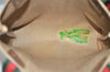 Authentic GUCCI Web Sherry Line Shoulder Tote Bag GG PVC Leather Brown 2436I