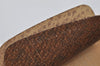 Authentic GUCCI Web Sherry Line Shoulder Tote Bag GG PVC Leather Brown 2436I