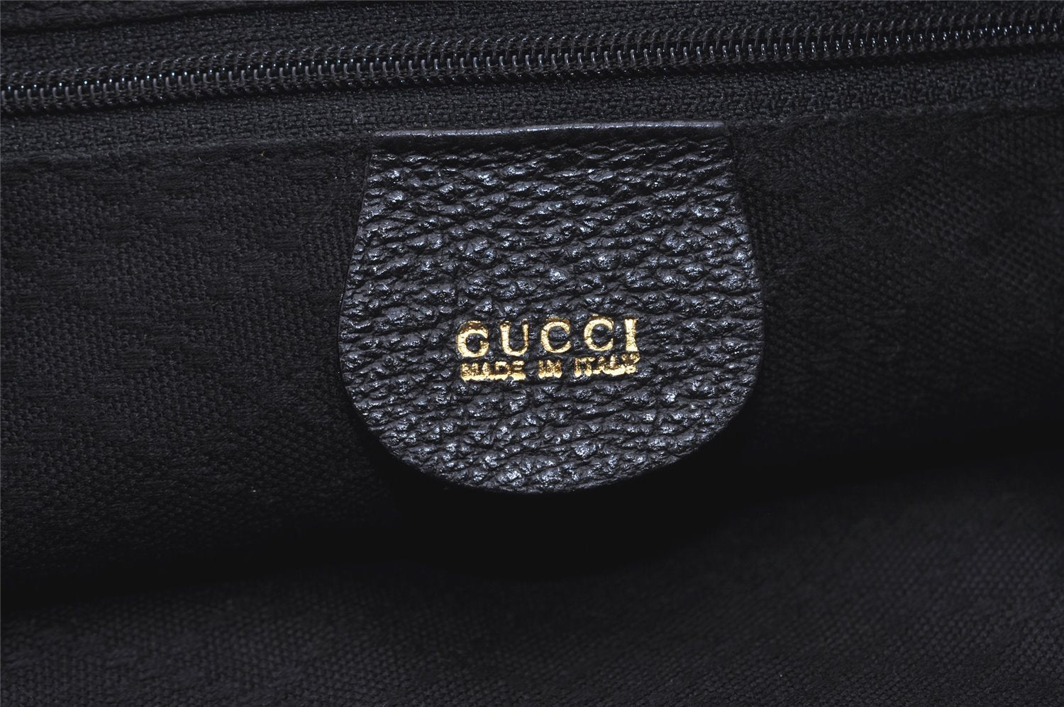 Authentic GUCCI Bamboo 2Way Shoulder Hand Purse Bag Suede Leather Black 2436J