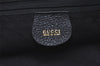 Authentic GUCCI Bamboo 2Way Shoulder Hand Purse Bag Suede Leather Black 2436J