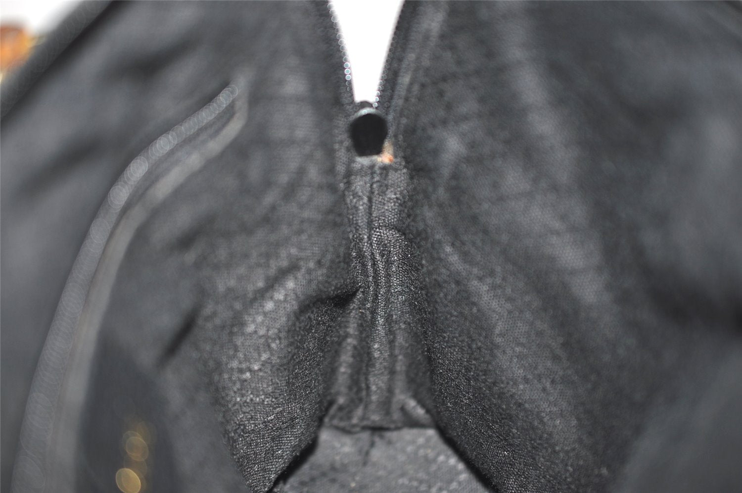 Authentic GUCCI Bamboo 2Way Shoulder Hand Purse Bag Suede Leather Black 2436J