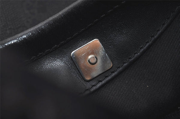 Authentic GUCCI Vintage Shoulder Hand Bag GG Canvas Leather 107752 Black 2437I