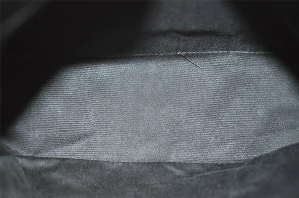 Authentic GUCCI Vintage Shoulder Hand Bag GG Canvas Leather 107752 Black 2437I