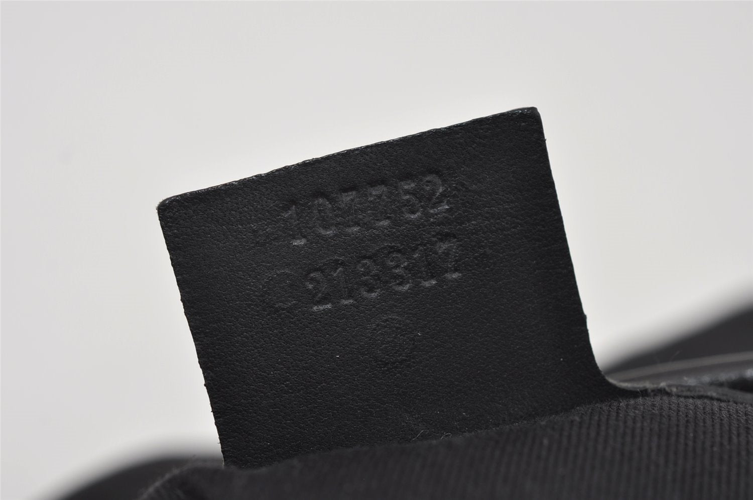 Authentic GUCCI Vintage Shoulder Hand Bag GG Canvas Leather 107752 Black 2437I