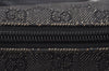 Authentic GUCCI Vintage Shoulder Bag Purse GG Canvas Leather 32160 Black 2437J