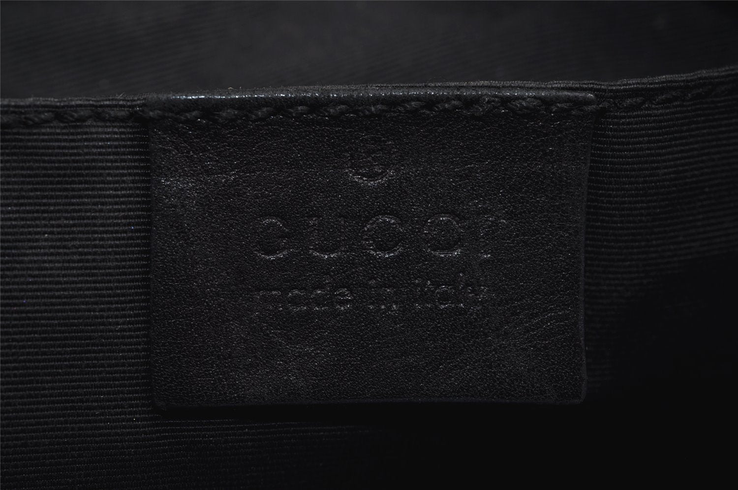 Authentic GUCCI Vintage Shoulder Bag Purse GG Canvas Leather 32160 Black 2437J