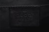 Authentic GUCCI Vintage Shoulder Bag Purse GG Canvas Leather 32160 Black 2437J