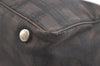 Authentic CHANEL New Travel Line Shoulder Tote Bag Nylon Leather Brown 2437K